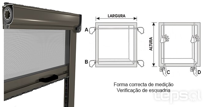 Mosquiteiras de Enrolar Horizontais