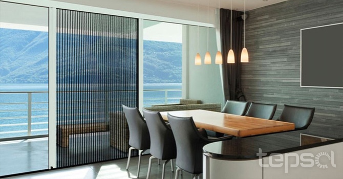 Mosquiteiras Plissadas de Corrente