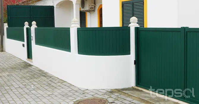 Portões e Automatismos - Portões de Entrada L77 de Alumínio